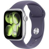 Apple Watch Series 11 (Gps + Cellular, 2025) 42Mm Silver Aluminium Case With Purple Fog Sport Band - S/M