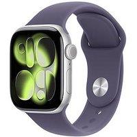 Apple Watch Series 11 (Gps + Cellular, 2025) 42Mm Silver Aluminium Case With Purple Fog Sport Band - M/L