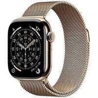 Apple Watch Series 11 (Gps + Cellular, 2025) 42Mm Gold Titanium Case With Gold Milanese Loop