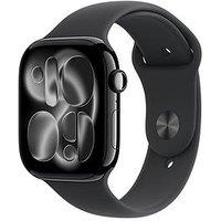 Apple Watch Series 11 (Gps + Cellular, 2025) 46Mm Jet Black Aluminium Case With Black Sport Band - M/L