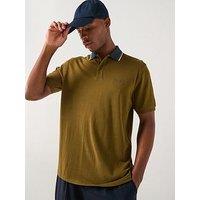 Barbour International Vase Ottoman Short Sleeve Polo Shirt - Khaki