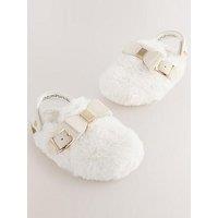 Ted Baker Older Girls Mule Slippers - Cream