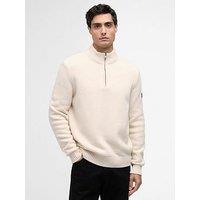 Barbour International Enfield Funnel Neck Knitted Jumper - White