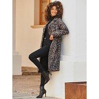 Sosandar Leopard Print Trench Coat - Brown