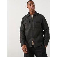 Barbour International Full Zip Walken Overshirt - Grey