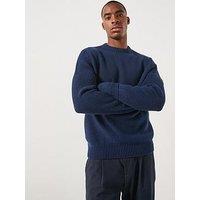 Barbour International Enfield Crew Neck Knitted Jumper - Navy