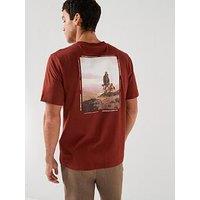 Barbour Parkend Back Graphic Relaxed T-Shirt - Dark Red