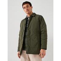 Barbour Wadded Lorden Longline Showerproof Mac - Green