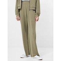 French Connection Slim Straight Fit Pleated Trousers - Green