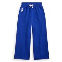 Polo Ralph Lauren Girls Wide Leg Sweat Pants - Blue