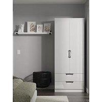 Swift Ella Ready Assembled Kids 2 Door 2 Drawer Wardrobe