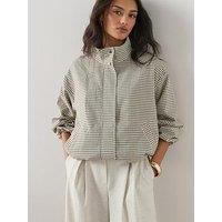 The Very Collection Bubble Hem Check Jacket - Print