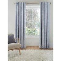 The Very Collection Sherwood Jacquard 66X72 Blackout Eyelet Curtains