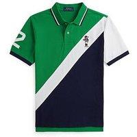 Polo Ralph Lauren Boys Short Sleeve Stripe Shirt - Green