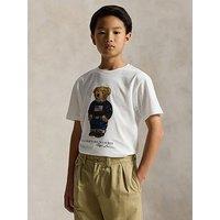Polo Ralph Lauren Boys Bear Print T-Shirt - White