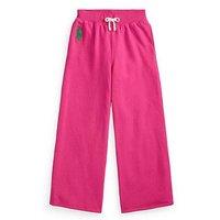 Polo Ralph Lauren Girls Wide Leg Sweat Pants - Pink