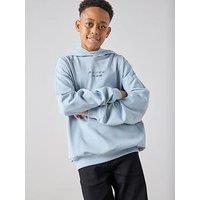 The Very Collection Boys Urban Slogan Hoodie - Blue