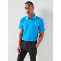 Adidas Mens Golf Ultimate 365 Tour Pique Polo Shirt - Blue