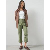 The Very Collection Skinny Capri Trouser - Khaki