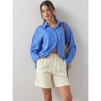 The Very Collection Linen Blend Shorts - Yellow