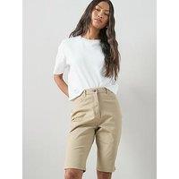 The Very Collection Stretch Knee Length Shorts - Beige