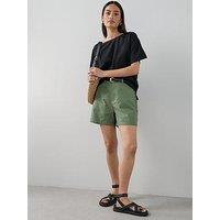 The Very Collection Cotton Longline Shorts - Khaki