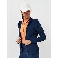 Adidas Womens Golf Full Zip Jacket - Navy