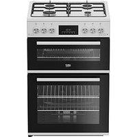 Beko Fdg6231Cw Double Oven Gas Cooker White