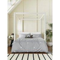 Helena Springfield Tufted Star Duvet Cover Set Grey