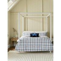 Helena Springfield Hunter'S Check Duvet Cover Set Cobalt Blue/Navy