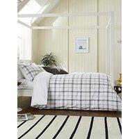 Helena Springfield Hunters Check Duvet Cover Set Grey