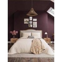 Helena Springfield Ticking Stripe Duvet Cover Set Graphite/Copper
