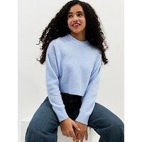 New Look 915 Girls Crew Neck Jumper - Light Blue