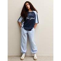 New Look 915 Girls Light Blue Oversized Cuff Co-Ord Joggers - Light Blue