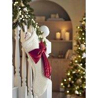 Mamas & Papas Large Stocking - Knit/Bow