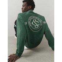 The Very Collection Cotton Rich Premium Chest Graphic Sweatshirt - Green