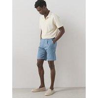 The Very Collection Regular Fit Cotton Linen Blend Shorts - Light Blue