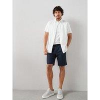 The Very Collection Regular Fit Cotton Linen Blend Shorts - Navy