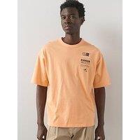 The Very Collection Pure Cotton Relaxed Fit Sports Graphic Detail T-Shirt - Orange