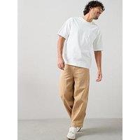 The Very Collection Barrel Fit Darted Trousers - Beige