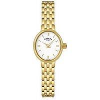 Rotary Ladies Cocktail Gold Plated Stainless Steel Bracelet Watch