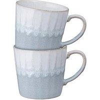 Denby Reactive Light Grey Set Of 2 Mugs