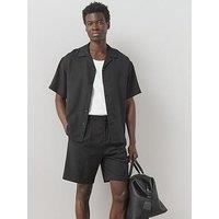 The Very Collection Boxy Fit Short Sleeve Shirt - Black