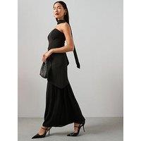 The Very Collection Scarf Bandeau Midaxi Dress - Black