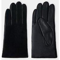 Accessorize Faux Suede Leather Gloves - Black