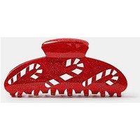 Accessorize Candy Cane Claw Clip - Red