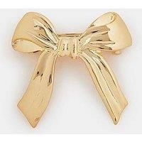 Accessorize Metal Bow Barrette - Gold