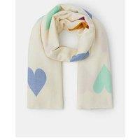 Accessorize Heart Print Blanket Scarf - Multi