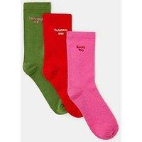 Accessorize Sock Box Slogan - Multi