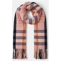 Accessorize York Check Blanket Scarf - Pink